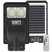 LAMPA SOLARNA ULICZNA 100W LED CZUJNIK RUCHU IP65 PILOT