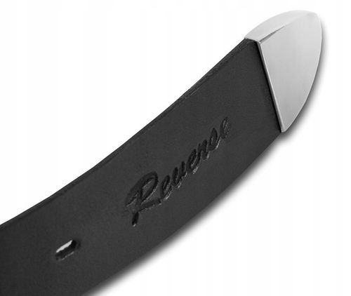 Szeroki skórzany pasek męski do jeansów REVERSE SKÓRA NATURALNA LICOWA 120 na Arena.pl