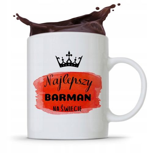 Kubek Prezent Dla Barmana Barmanki Najlepszy Z Nadrukiem Ze Zdjęciem na Arena.pl