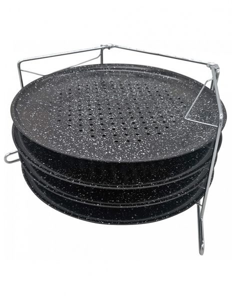 ZESTAW 4 BLACH DO PIECZENIA PIZZY KINGHOFF KH-1553 zdjęcie 1