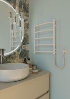 ELNA Grzejnik łazienkowy elektryczny biały Trapezium 5 500x420 mm 93W