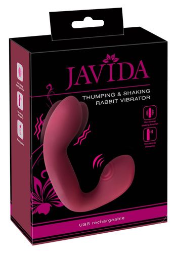 wibrator króliczek javida thumping shaking silikonowy 17 cm usb na Arena.pl