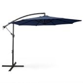 Parasol ogrodowy ASTER 245x300x300 solidny z wysięgnikiem granatowy
