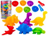 GRA DLA DZIECI, NAUKA LICZENIA, DINOZAURY KLOCKI