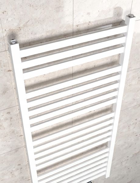 GRZEJNIK ŁAZIENKOWY PRIME-MID 1350/630 BIAŁY MAT zdjęcie 5