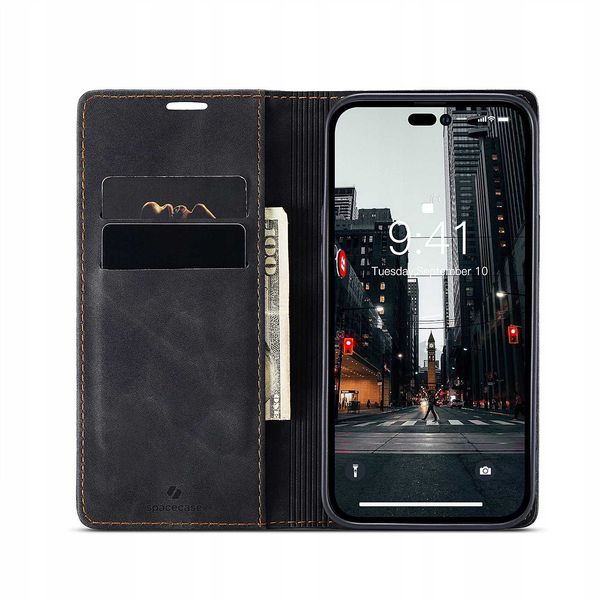 Spacecase Wallet Iphone 14 Pro Max Black zdjęcie 15
