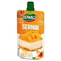 ŁOWICZ - MUS - SERNIK Z BRZOSKWINIAMI 100g