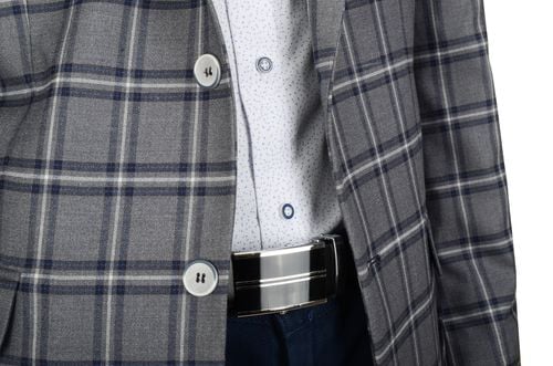 Modna POLSKA marynarka w kratkę  JACK 56/176 na Arena.pl