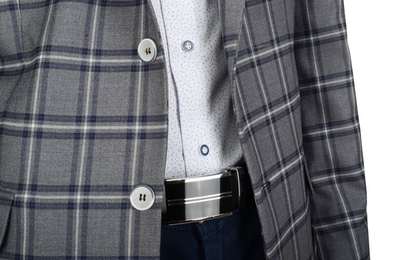 Modna POLSKA marynarka w kratkę  JACK 56/176 zdjęcie 4