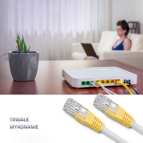 Qoltec Kabel Patchcord UTP | CAT5 | 10m na Arena.pl