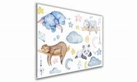 OBRAZ NA SZKLE PROSTOKĄTNY 60x40cm 136 Śpiące zwierzęta