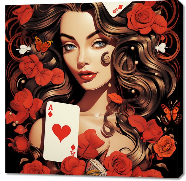 Obraz 90x90cm Różany Hazard zdjęcie 1