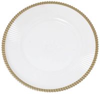 Podtalerz przezroczysty ze złotym rantem