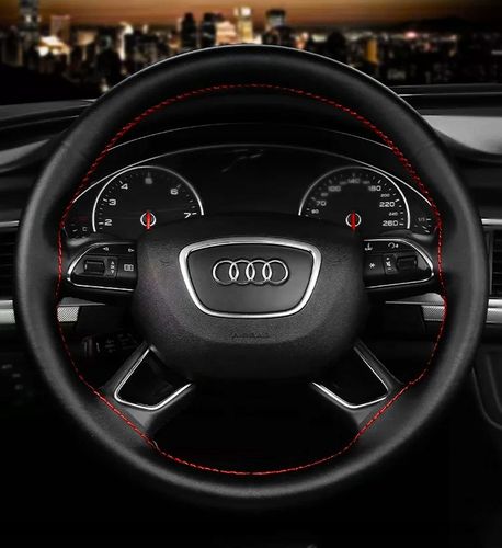 SKÓRZANY POKROWIEC na kierownice SKÓRA nakładka OCHRONNA ZE SKRÓRY OBSZYCIE na Arena.pl