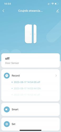 Czujnik otwarcia drzwi i okna WIFI TUYA SMART CZARNY kontaktron na na Arena.pl