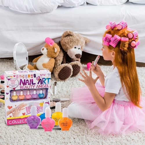 ZESTAW DO PIELĘGNACJI STUDIO SALON PAZNOKCI LAKIER DLA DZIECI DZIEWCZYNKI na Arena.pl