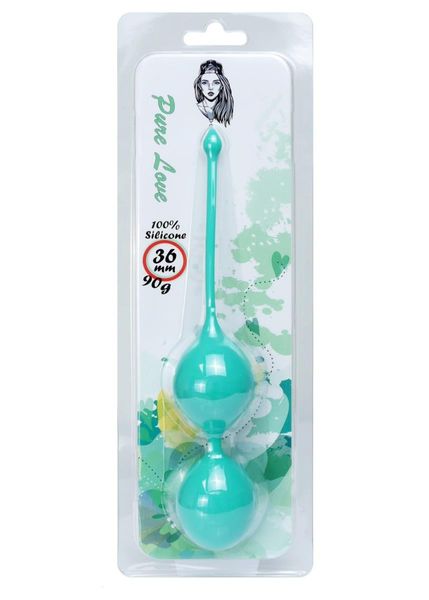 Silicone Kegel Balls 36mm 90g Green - Boss Series zdjęcie 3