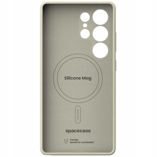 Spacecase Silicone Mag Galaxy S25 Ultra Beige zdjęcie 6