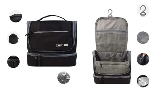 POJEMNA KOSMETYCZKA KUFEREK MĘSKA PODRÓŻNA HACZYK zdjęcie 8