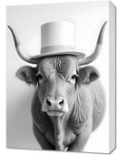 Obraz 50x70cm Vintage Artystyczny | Krowa 2 | Portret Zwierząt Pop Art