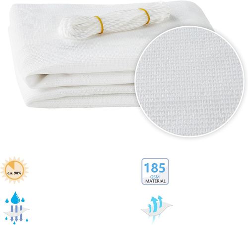 Żagiel przeciwsłoneczny HAIKUS 4 x 6m przepuszczalny biały na Arena.pl