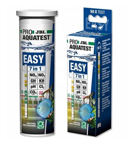 JBL TEST 7w1 DO AKWARIUM TESTY PASKOWE pH gH kH NO2 NO3 CL2 CO2 7in1 na Arena.pl