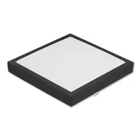 Panel LED natynkowy 12W 4000K czarny do pokoju i biura
