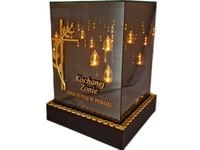 ŻONA ŻONIE SOLAR SOLARNY ZNICZ LAMPION KWT GIGANT 3D KRZYŻ ZŁOTO