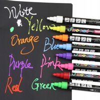 MARKERY KREDOWE PISAKI do TABLIC Suchościeralnych Flamastry Mazaki 12 szt