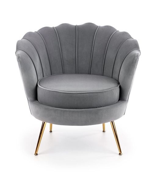 Fotel muszelka Florecja szary zdjęcie 3