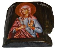 Ikona Święta Michalina patronka ludzi w potrzebie