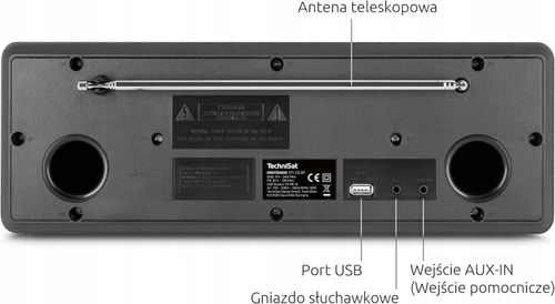 Radio sieciowe DAB+, FM TechniSat DigitRadio 371 CD Bluetooth Czarny Pilot na Arena.pl