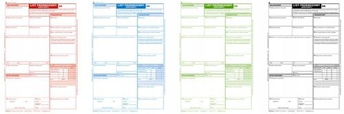 krajowy list przewozowy 80 kartek - 4 odcinki - 20 kompletów - 10 szt. na Arena.pl