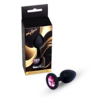 Mylove Toys - Jewellery Black Silicone Plug Medium