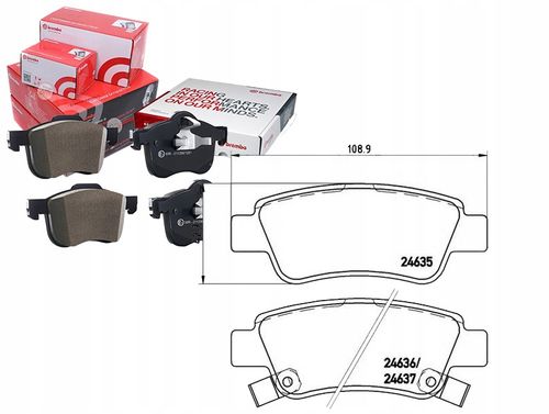 KLOCKI HAM TYL HONDA ACORD BREMBO na Arena.pl