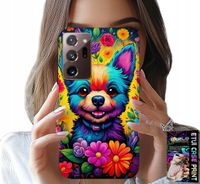 ETUI DO SAMSUNG NOTE 20 ULTRA - KWIACISTE WZORY PIESEK PIES JORK PLECKI