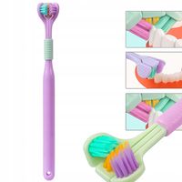 Szczoteczka Z Potrójną Główką YALINA 935 Trójstronna Do Zębów Dorosła 195mm