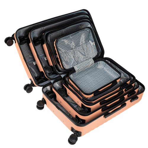 SN120 SWAN, Komplet 4 walizek ABS+ (L,M,S,XS) Wings, ICE CREAM na Arena.pl