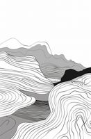 Plakat 53x81cm Geometryczne Wzniesienia