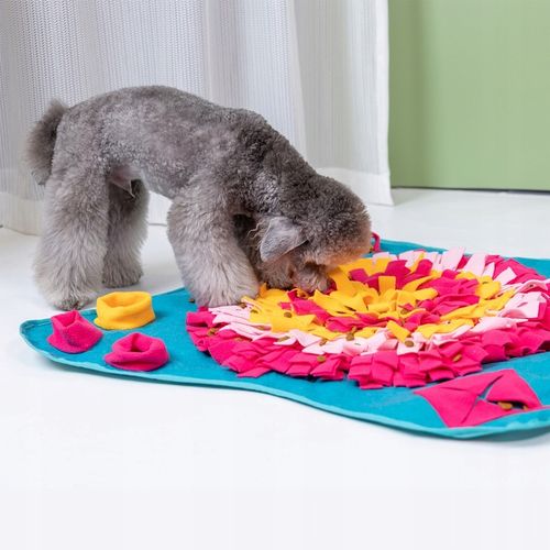 Mata Węchowa dla Psa i Kota Zabawka Edukacyjna na Przysmaki 70×70cm na Arena.pl