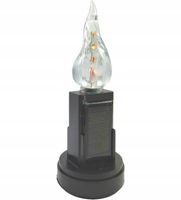 WKŁAD FOTOWOLTAICZNY LED SOLARNY ŻYWY PŁOMIEŃ 16 CM