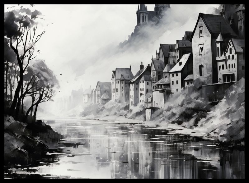 Plakat 55x40cm Mglisty Refleks zdjęcie 2