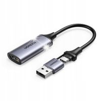UGREEN KARTA PRZECHWYTYWANIA OBRAZU GRABBER HDMI PRZEJŚCIÓWKA 4K 60HZ USB+C