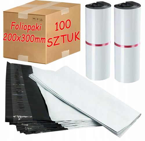 foliopaki kurierskie białe 200x300mm - 100 szt. na Arena.pl