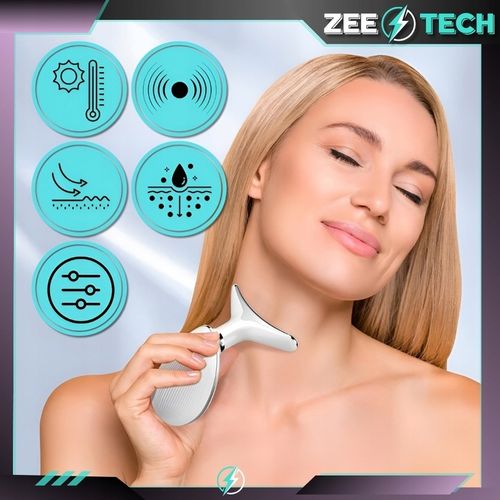 MASAŻER LIFTINGUJĄCY DO TWARZY SZYI SONICZNY DO UJĘDRNIANIA WIBRACYJNY EMS na Arena.pl