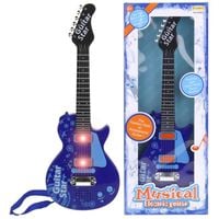gitara elektryczna dla dzieci rockowa metalowe struny niebieska