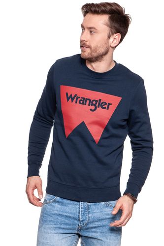 WRANGLER LOGO CREW NAVY W6614HY35 S na Arena.pl