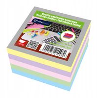 KOSTKA PAPIER KOLOR 85X85X50 NIEKLEJONA   5482