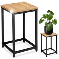 KWIETNIK STOJĄCY METALOWY LOFT CRAFT CZARNY PÓŁKA STOJAK NA KWIATY DONICĘ