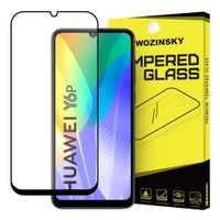 Szkło hartowane na cały ekran z ramką do Huawei Y6p czarny